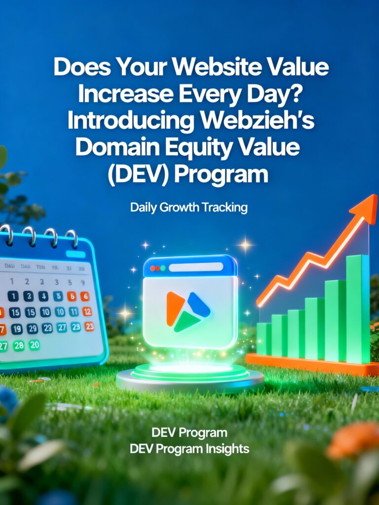 Does Your Website Value Increase Every Day? Introducing Webzieh's Domain Equity Value (DEV) Program.